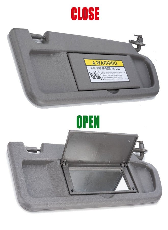 Xiaoyudou Left Driver & Right Passenger Side Sun Visor Compatible with Honda Civic 2006 2007 2008 2009 2010 2011 Replaces # 83280-SNA-A01ZA, 83230-SNA-A01ZA (Atlas Gray) - Image 5